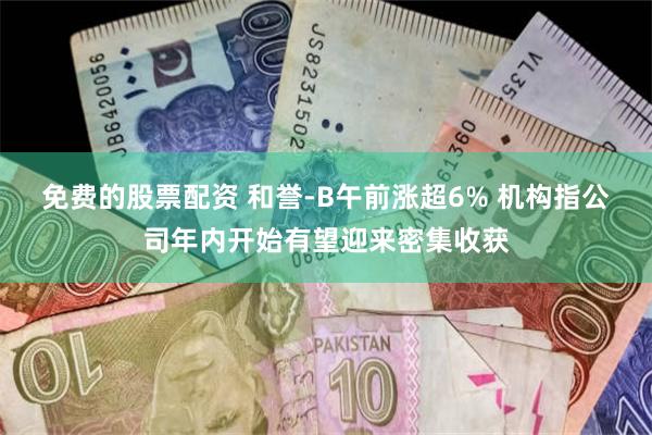 免费的股票配资 和誉-B午前涨超6% 机构指公司年内开始有望迎来密集收获