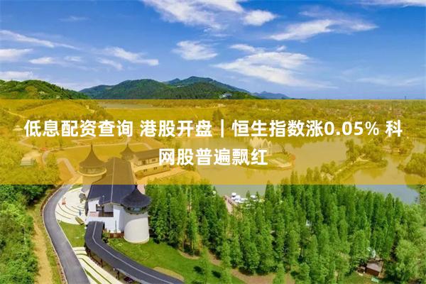 低息配资查询 港股开盘｜恒生指数涨0.05% 科网股普遍飘红
