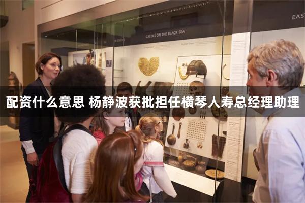 配资什么意思 杨静波获批担任横琴人寿总经理助理