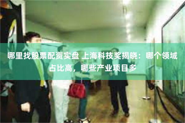 哪里找股票配资实盘 上海科技奖揭晓：哪个领域占比高，哪些产业项目多